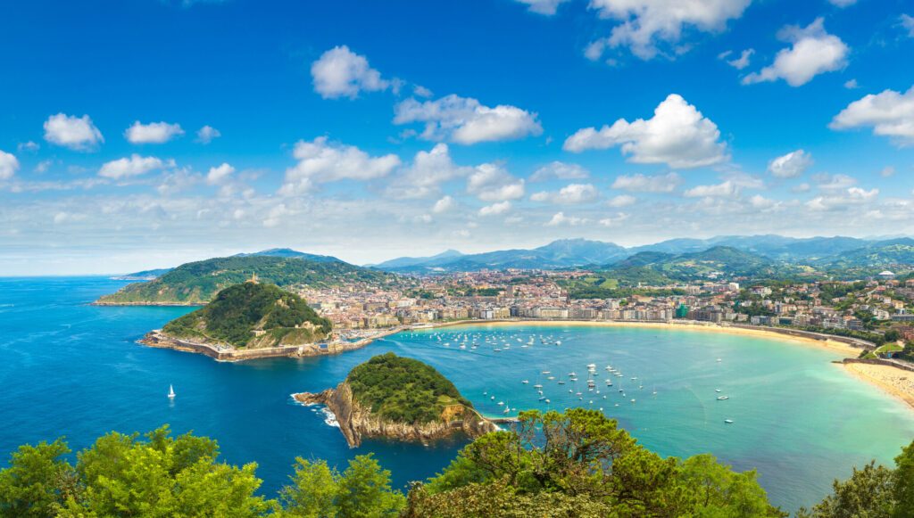 Panoramablick auf San Sebastian