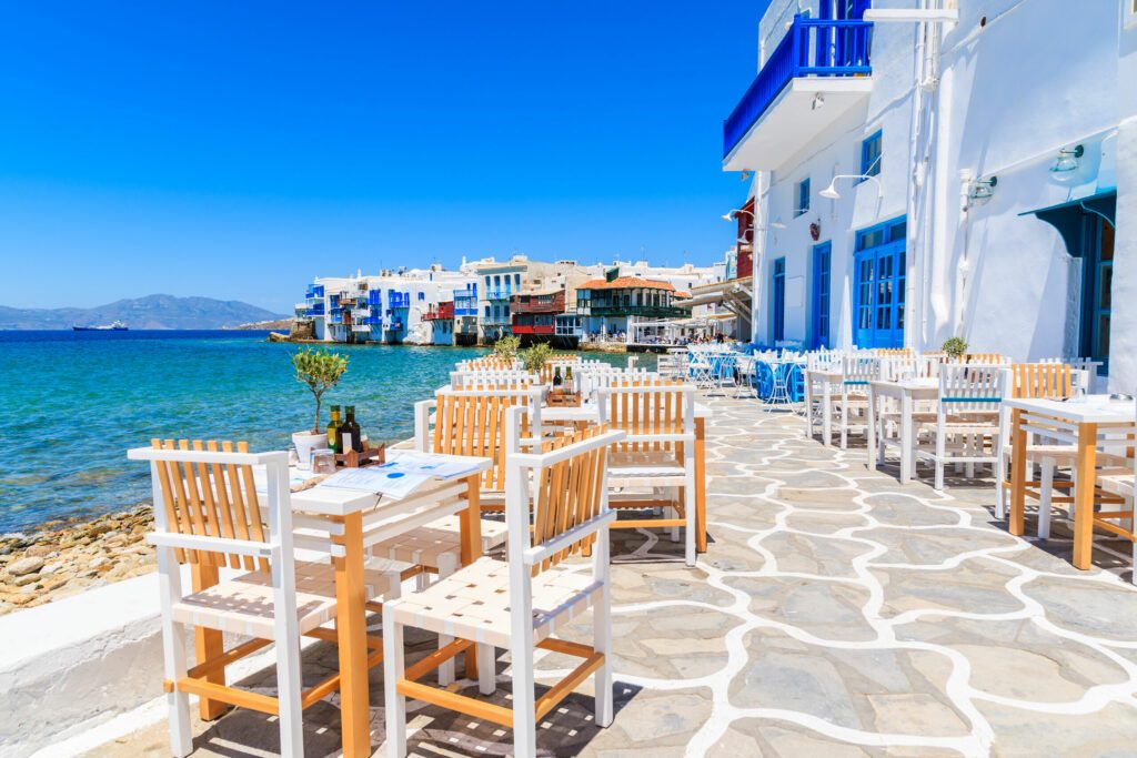 Mykonos-Stadt auf der gleichnamigen Insel