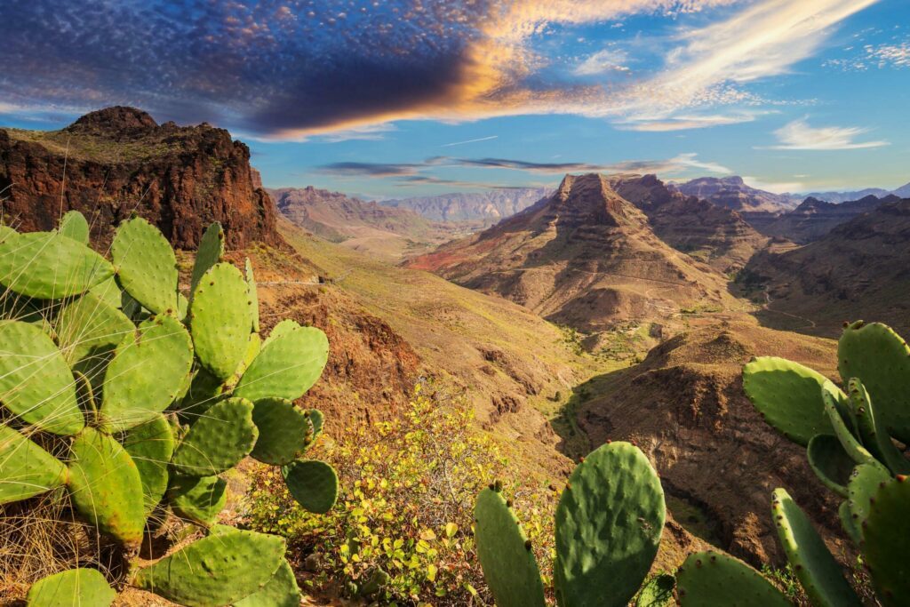 Landschaft von Gran Canaria auf den Kanarischen Inseln