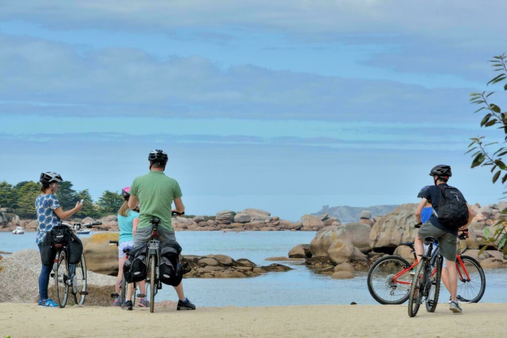Eine Radtour entlang der Côte de Granit Rose in den Velorouten in Frankreich